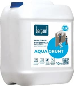 Bergauf Aqua Grunt 5 л Грунтовка- концентрат универсальная для наружных и внутренних работ ЛЕТО-ЗИМА