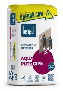 Bergauf Aqua Putz Gips 25 кг Штукатурка гипсовая