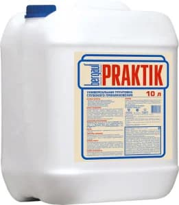 Bergauf Praktik Универсальная грунтовка глубокого проникновения ЛЕТО-ЗИМА, 10 л