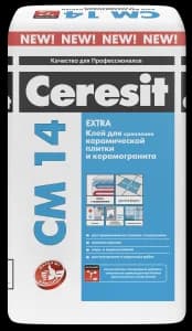 Ceresit CМ 14 Extra клей для керамической плитки и керамогранита