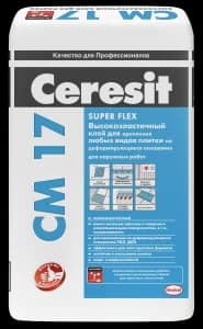 Ceresit СМ 17 высокоэластичный клей для всех видов плитки для наружных и внутренних работ
