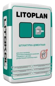 Litokol Litoplan штукатурный цементный тиксотропный раствор стандартного схватывания и высыхания