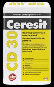 Ceresit CD 30 антикоррозионная и адгезионная минеральная смесь