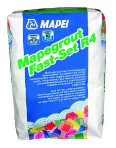 Mapei Mapegrout Fast-Set R4 быстротвердеющий, армированный фиброй тиксотропный цементный состав