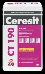 Ceresit CT 190 штукатурно-клеевая смесь для минераловатных плит
